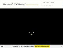 Tablet Screenshot of brassballstenderheart.com